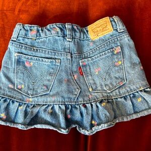 Denim skort skirt